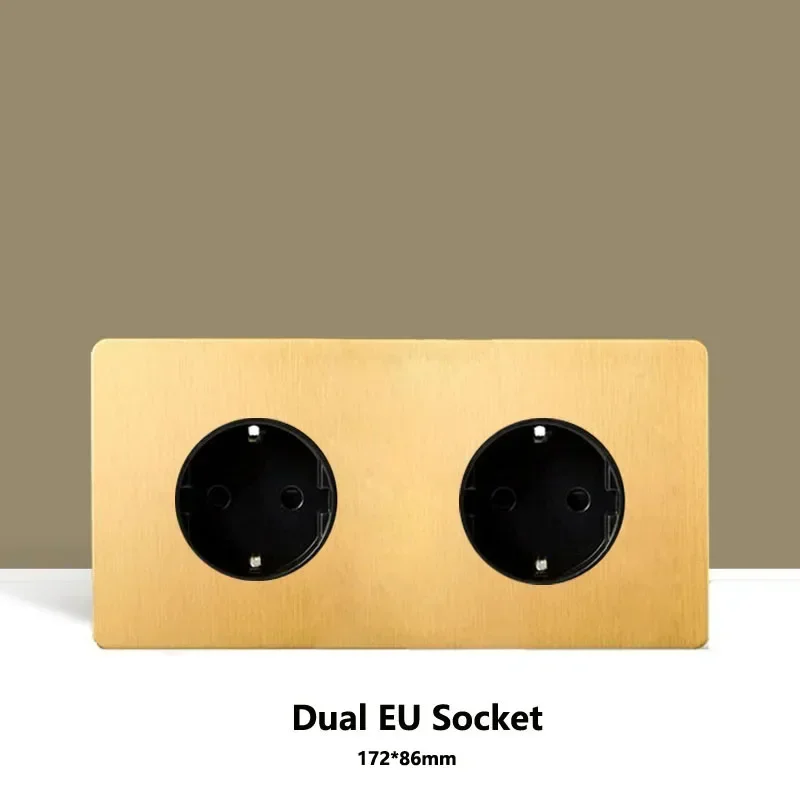 Home Improvement Years - Wandleuchte Kippschalter Gold Edelstahl Panel Dimmer