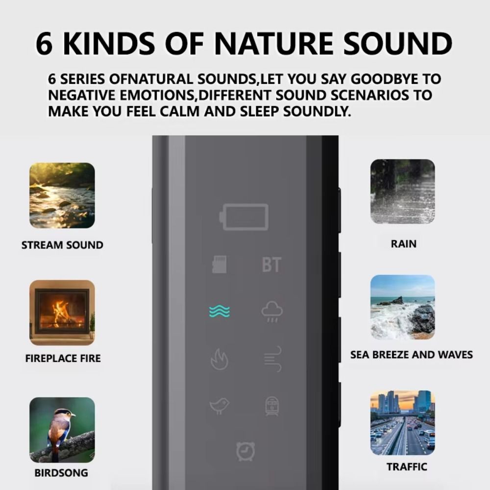 Home Improvement Noise - Schlafhilfe Weißes Rauschen Bluetooth-Lautsprecher mit Timer-Funktion