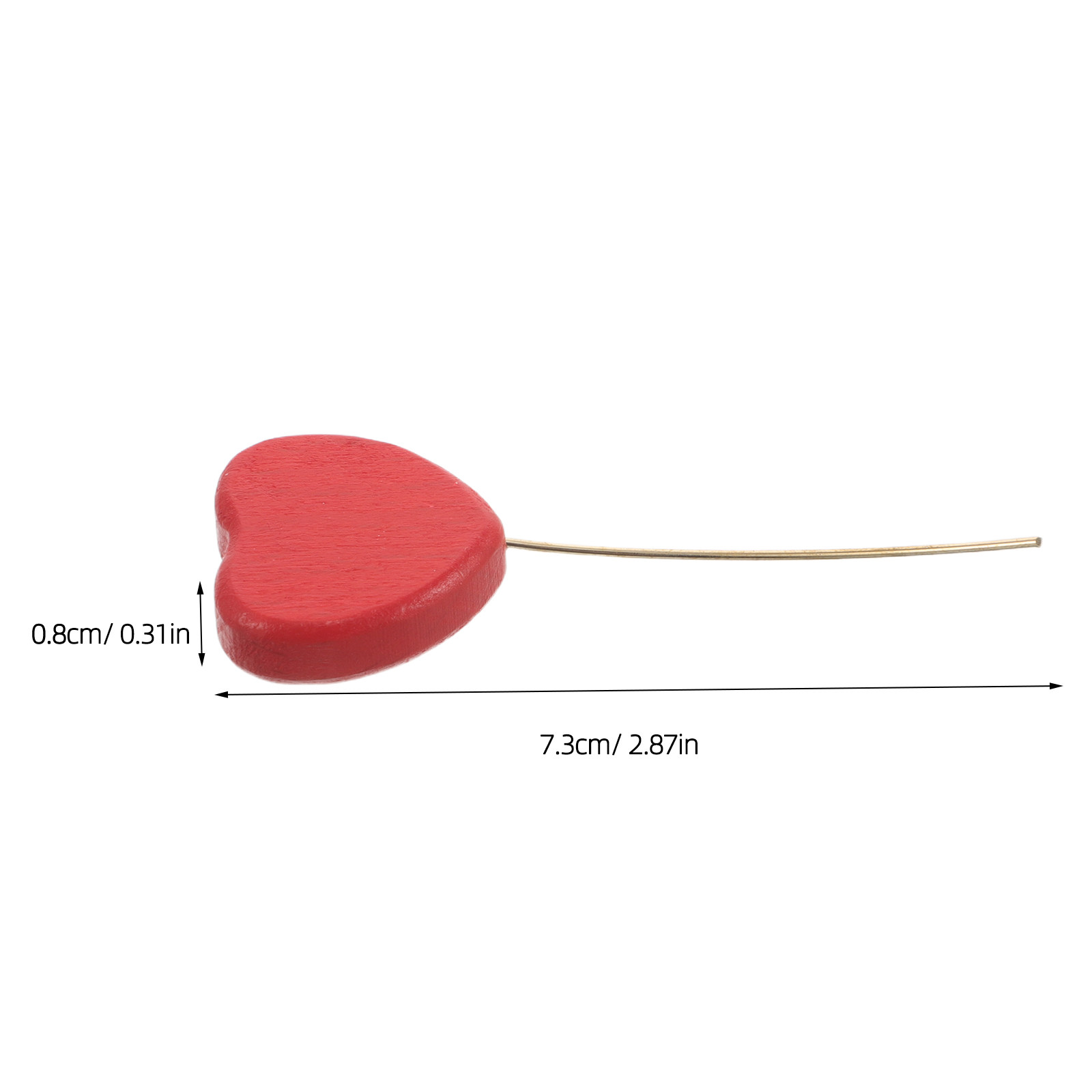 6 Stück Mini-Herzstäbchen aus  – Wood Filler Stick Bewertung und Preis